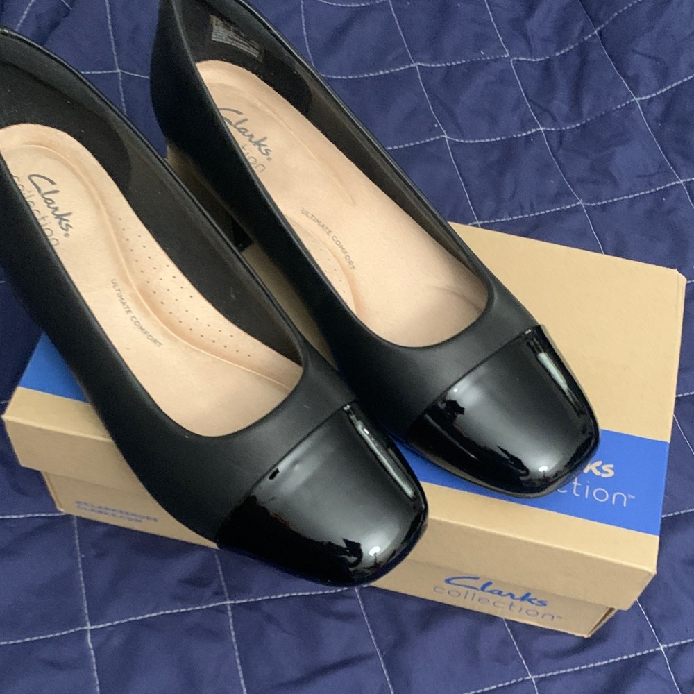 Clarks Women's Classic Black Heels